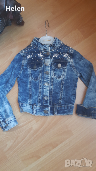 Детско късо дънково якенце, снимка 1