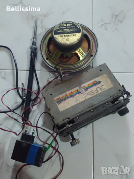 АВТОКАСЕТОФОН + ТОНКОЛОНА, снимка 1