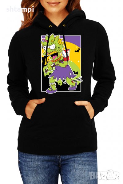 Дамски Суитчър/Суитшърт The Simpsons Lisa Simpson 01,Halloween,Хелоуин,Празник,Забавление,Изненада,, снимка 1