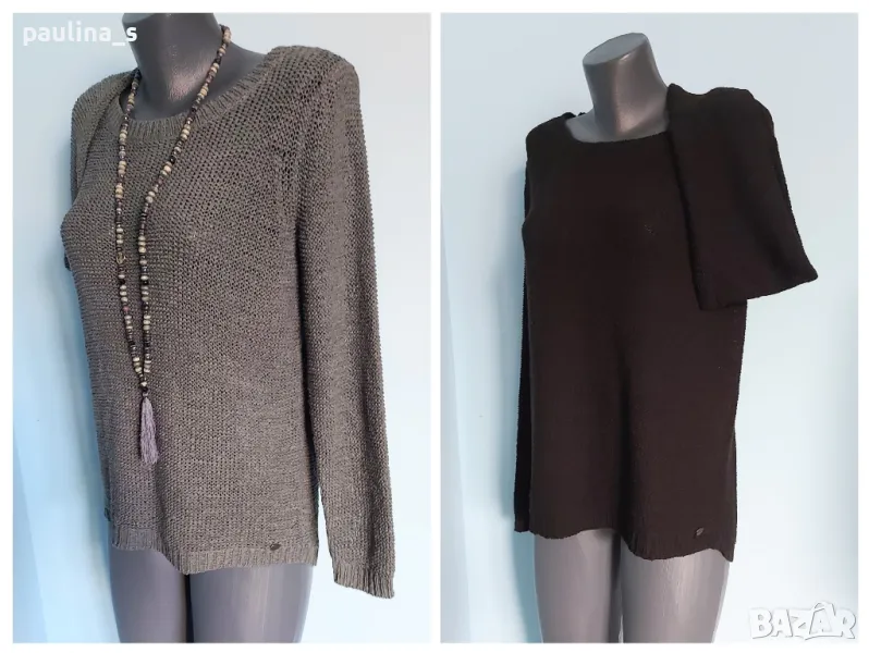 Два броя / Памучен пуловер тип туника "Only" / голям размер , снимка 1