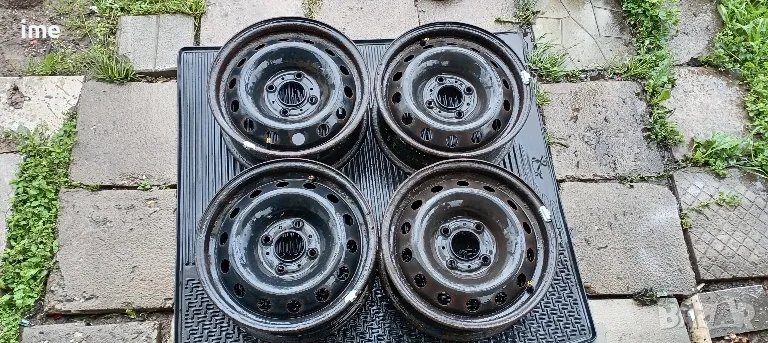 4бр железни джанти 5. 5J14 ЕТ24 4x108. Оригинални от Citroen. Стават и на Peugeot и др., снимка 1