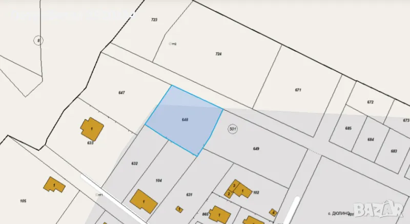 Парцел 1237кв.м., с.Дюлино  , снимка 1