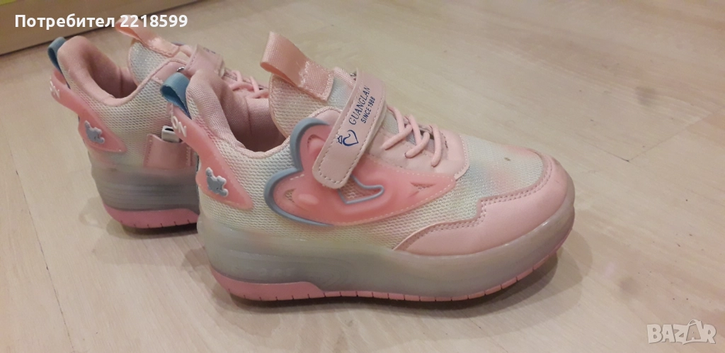 Маратонки ролери 2 в1 светещи 32номер, снимка 1