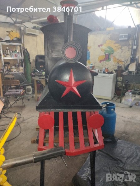 влак 4в1 пушилня, грил, барбекю и пици , снимка 1