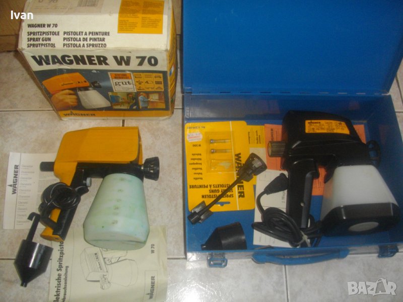 Made in GERMANY-Ел.Пистолет За Боядисване-WAGNER W70/W200-70-60 Вата, снимка 1