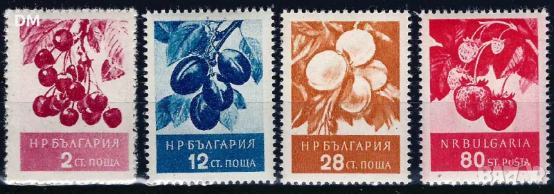 България 1956 - плодове MNH, снимка 1