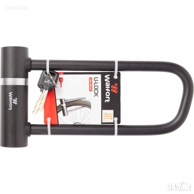 Чисто ново U-образно заключване, ключалка Walfort ART 4306, 2 ключа запечатано , снимка 1