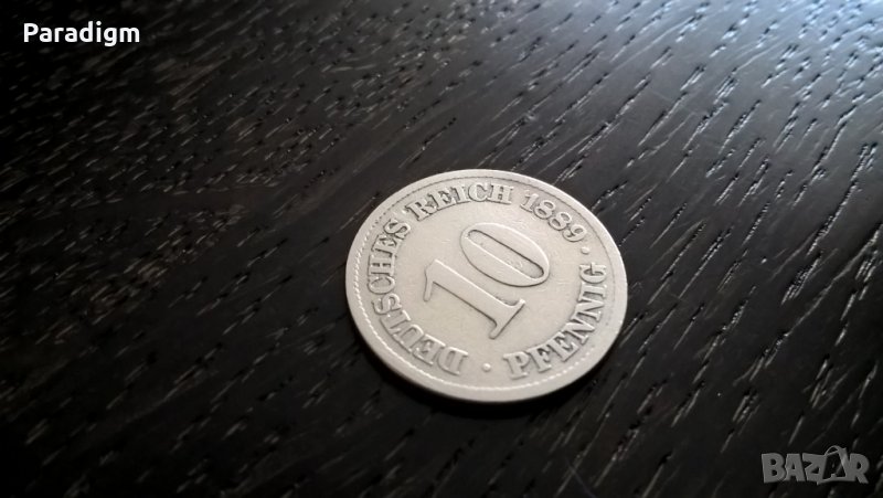 Райх монета - Германия - 10 пфенига | 1889г.; серия A, снимка 1