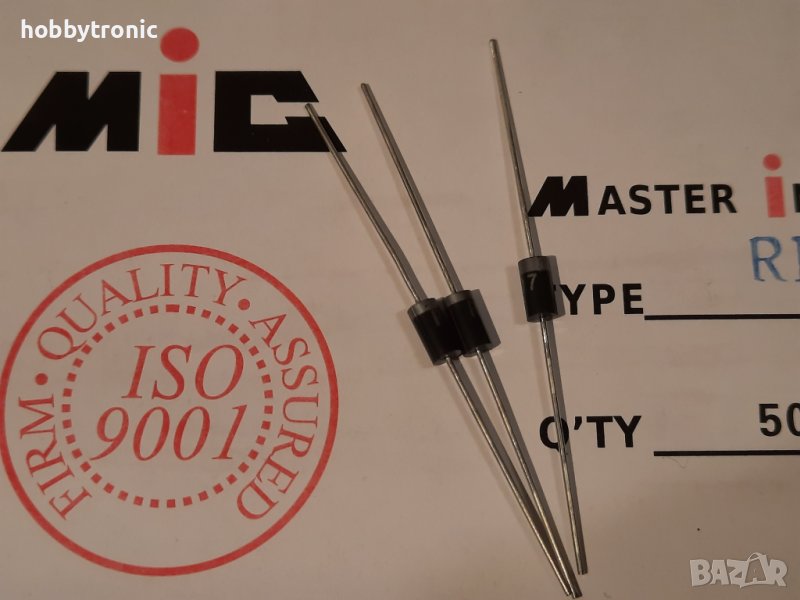 RL207 2A 1000V изправителни диоди, снимка 1