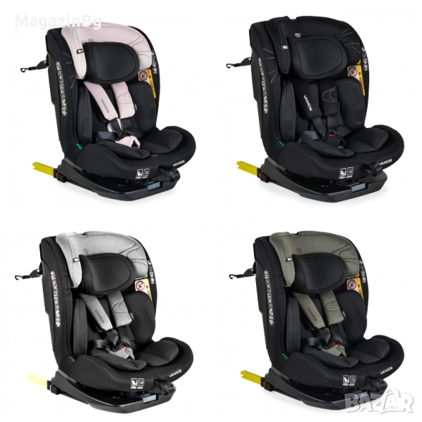 Стол за кола Vamos 40-150 см европейски стандарт R129/i-Size 360° Isofix , снимка 1