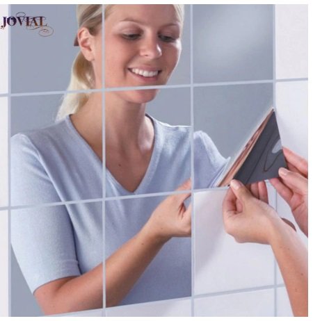 9 бр листи 15x15 см огледално фолио самозалепващо огледало за стена плочки  баня огледални стикери в Декорация за дома в гр. Ямбол - ID29638145 —  Bazar.bg