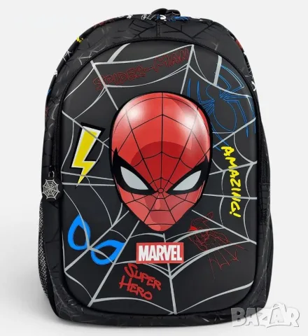 Ученическа раница Spiderman черна 31x18x41 см
