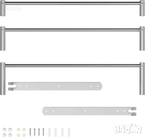 Поставка за кърпи за баня,3 нива, снимка 3 - Други стоки за дома - 52975635