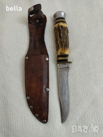 Рядък Немски Ловен Нож Hubertus Solingen – Еленски Рог.