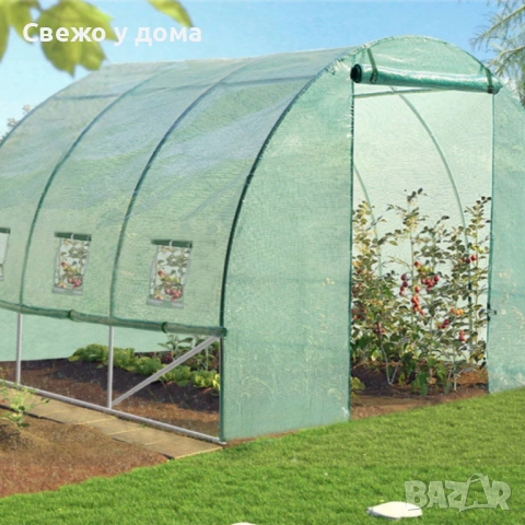 Градинска оранжерия 3 сегментова с допълнителна вентилация 3 х 2 х 2м, снимка 3 - Оранжерии - 54213452