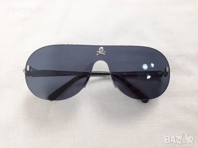 Philipp Plein Target Studs - Оригинални мъжки слънчеви очила, снимка 5 - Слънчеви и диоптрични очила - 50072433