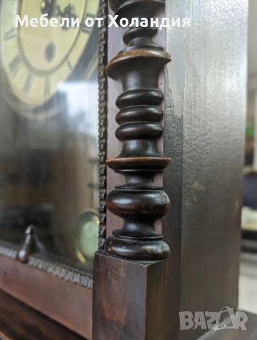 Старинен немски настолен часовник, снимка 5 - Антикварни и старинни предмети - 50999855