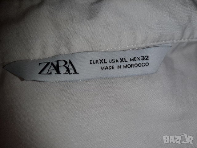 Много интересен модел риза с дълъг ръкав  ZARA р-р XL, снимка 7 - Ризи - 34486419
