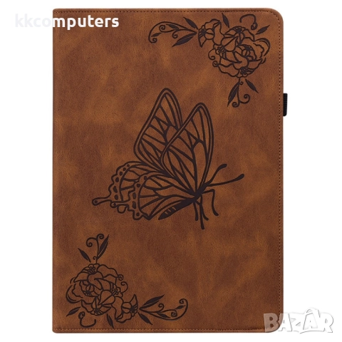 Защитен калъф за Lenovo Tab K11 Plus, Кожен PU с пеперуда, Стойка, 3 слотa за карти, Вкл. Протектор,, снимка 10 - Калъфи, кейсове - 52937854