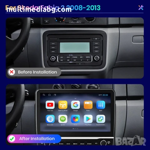 Skoda Fabia 2 (2008-2013) Мултимедия Навигация Android, снимка 3 - Аксесоари и консумативи - 51107348