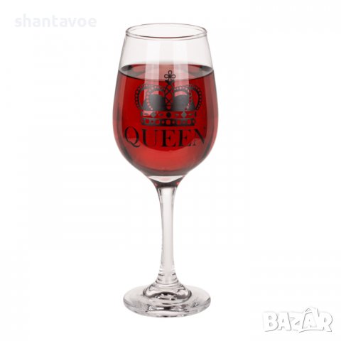 Комплект стъклени чаши за двойка - крал и кралица, снимка 5 - Чаши - 36582764