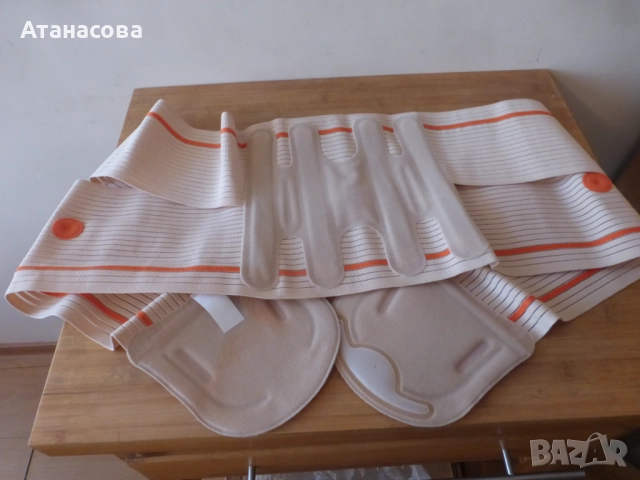 Голям размер ортопедичен лумбален колан за кръст 140 см, ортеза, снимка 3 - Корсети, колани и коректори - 52505440