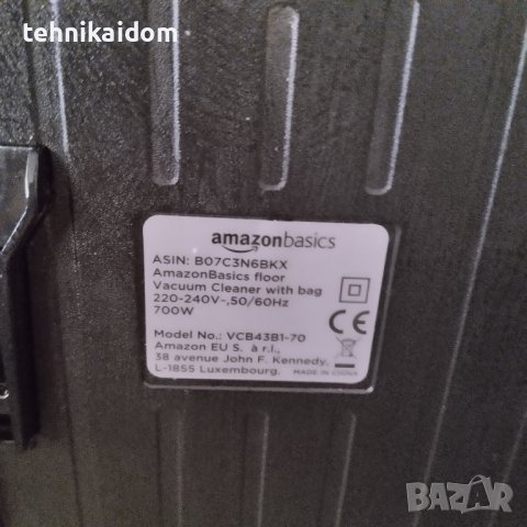 Прахосмукачка с торба АmazonBasics 700 w внос от Германия, снимка 3 - Прахосмукачки - 38561043