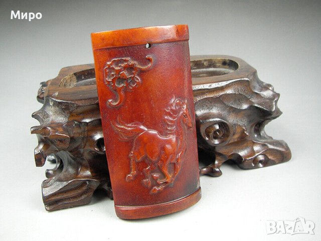 КИТАЙСКИ ХОРОСКОП ЗОДИЯ КОН  МЕДАЛЬОН ВИСУЛКА 100% РЪЧНА ИЗРАБОТКА, снимка 3 - Колиета, медальони, синджири - 40519674