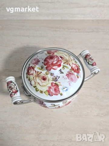 Тенджери Комплект 5 бр., с керамични дръжки, снимка 4 - Съдове за готвене - 51125941