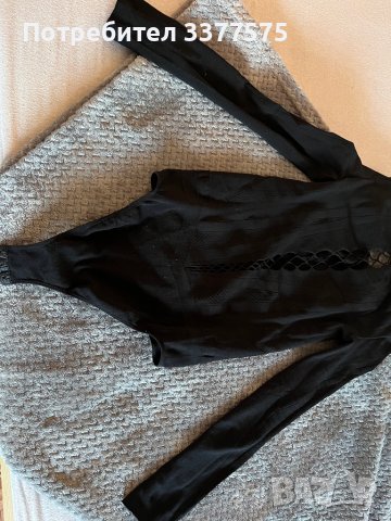 Боди с връзки, снимка 3 - Блузи с дълъг ръкав и пуловери - 39988692