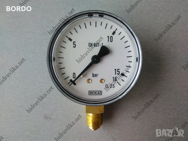 Манометър WIKA - Ф63/0-16 bar (радиален)