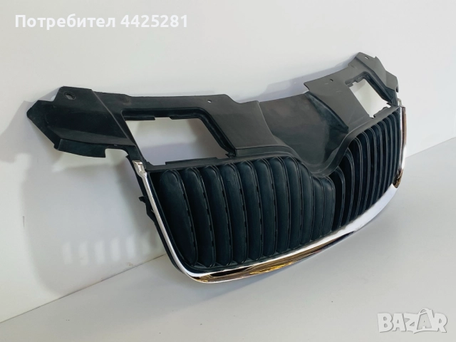 решетка радиаторна Skoda Roomster 2006-2011 г. #1049V . 5J0853668A, снимка 3 - Части - 52854856