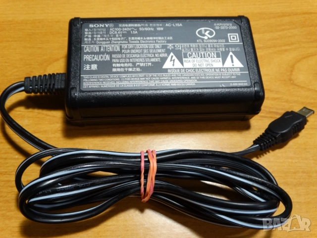 SONY AC-L15A - захранване за видеокамери на марката ..., снимка 3 - Батерии, зарядни - 52292202