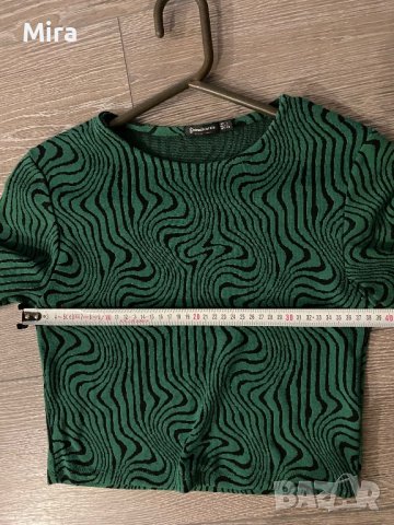 Stradivarius кроп топ, снимка 8 - Блузи с дълъг ръкав и пуловери - 42537520