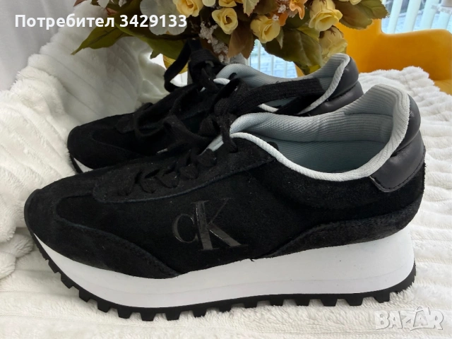 Черни маратонки - Calvin Klein Jeans, снимка 3 - Маратонки - 54338735