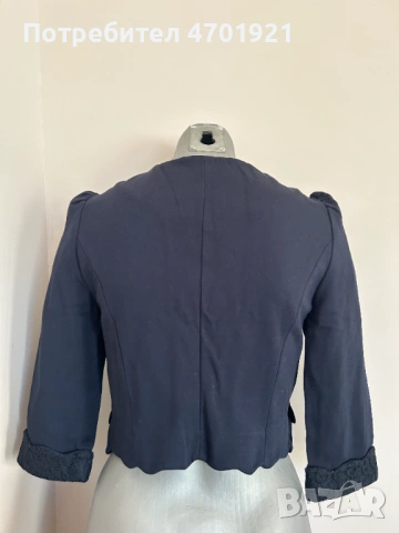 Тъмносиньо късо сако, снимка 3 - Сака - 53136934