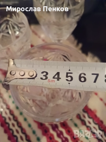 Кристални чаши, снимка 5 - Чаши - 52207870