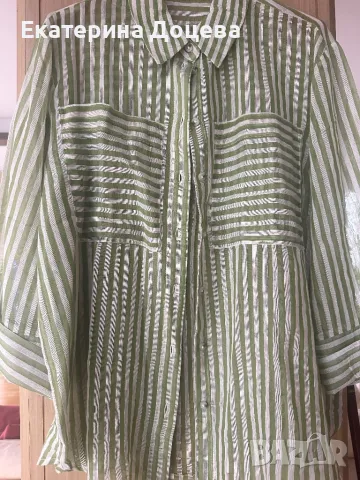 Риза лен и памук, снимка 3 - Ризи - 50439725
