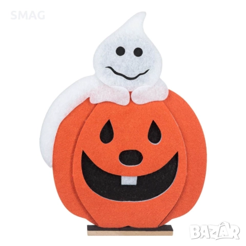 Halloween / Хелоуин настолна декоративна фигурка – духче с тиква_1206922