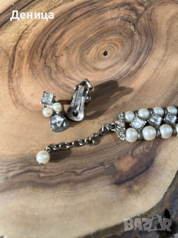 Невероятно красиви🥰 Купих я за огърлица, но се оказа, че е декорация за коса ♥️ Перли, кристали, ме, снимка 10 - Бижутерийни комплекти - 52634716