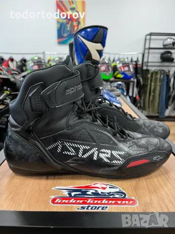 Намаление Мото боти ALPINESTARS FASTER-3 BLACK/GRAY, 46, като нови, снимка 1 - Аксесоари и консумативи - 48228459