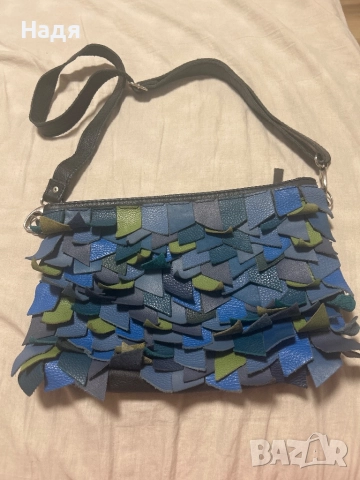 Естествена кожа чанта