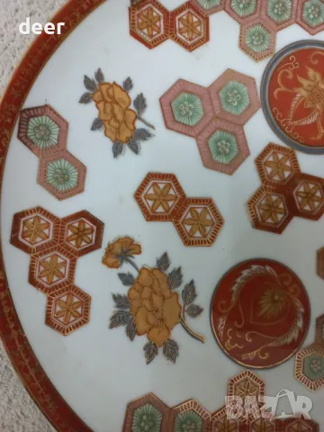 Японска ръчно нарисувана чиния(FiNE CHINA), снимка 4 - Други - 48069454