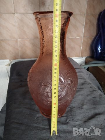 стъклена ваза арт деко, снимка 3 - Вази - 35621782