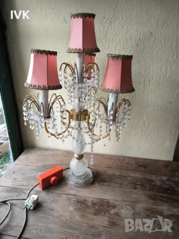 Кристална настолна лампа 