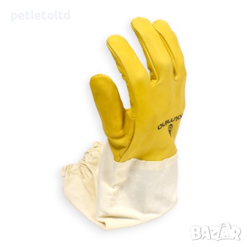 Ръкавици пчеларски от естествена кожа с ръкавели от дишаща материя, снимка 11 - За селскостопански - 21868957