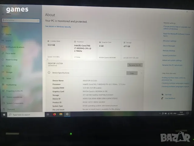 Lenovo Thinkpad P50, снимка 5 - Лаптопи за работа - 56346452