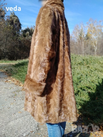 Луксозно кожено палто от норка модел перелина размер М/L, снимка 11 - Палта, манта - 53095495