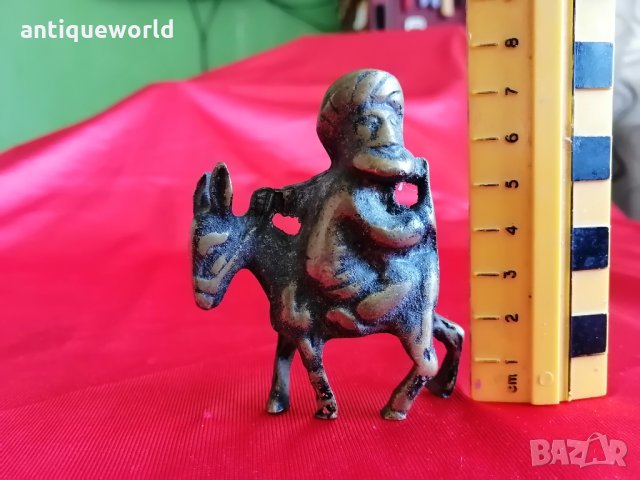 Малка Бронзова Пластика НАСТРАДИН ХОДЖА , Статуетка , снимка 4 - Антикварни и старинни предмети - 34917934