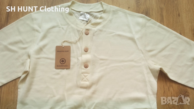 Mackenzie GRANDPA SHIRT 100% Merino Wool размер M термо блуза 100% Мерино вълна - 1691, снимка 3 - Екипировка - 52842331